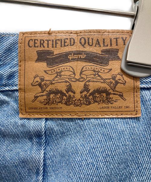 glamb（グラム）glamb (グラム) グランジステッチペインターパンツ/Grunge Stich Painter Pants インディゴ サイズ:Lの古着・服飾アイテム