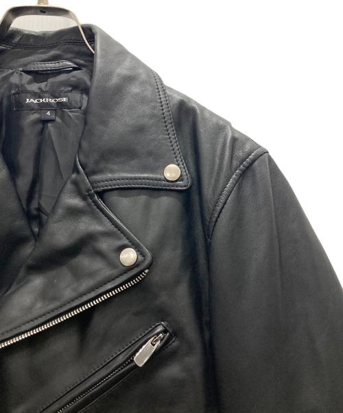 JACKROSE（ジャックローズ）JACKROSE (ジャックローズ) ダブルライダースジャケット ブラック サイズ:4の古着・服飾アイテム