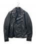JACKROSE（ジャックローズ）の古着「ダブルライダースジャケット」｜ブラック