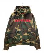 SUPREMEシュプリーム）の古着「25FW Collegiate Applique Zip Up Hooded Sweatshirt」｜オリーブ