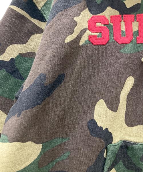 SUPREME（シュプリーム）SUPREME (シュプリーム) 25FW Collegiate Applique Zip Up Hooded Sweatshirt オリーブ サイズ:Mの古着・服飾アイテム
