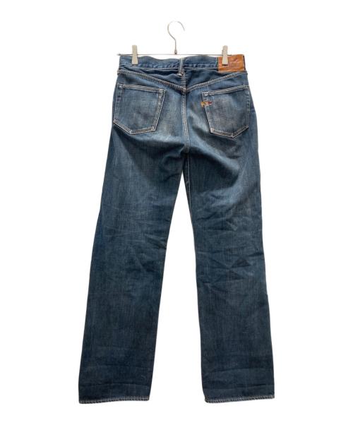 45rpm（45アールピーエム）45rpm (45アールピーエム) 45R刺繍セルビッチデニムパンツ インディゴ サイズ:W26の古着・服飾アイテム