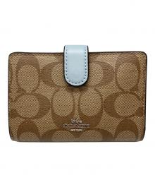 COACH（コーチ）の古着「2つ折り財布」｜スカイブルー