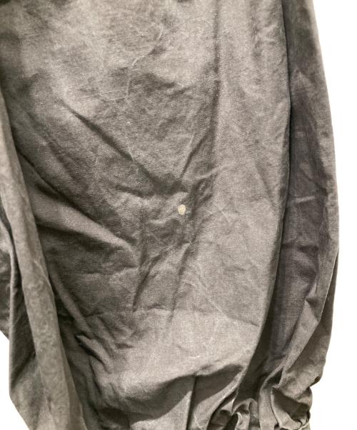 vent blanc（ヴァンブラン）vent blanc (ヴァンブラン) タイプライターギャザーワンピース チャコール サイズ:記載無しの古着・服飾アイテム