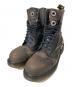 Dr.Martens（ドクターマーチン）の古着「スチールトゥ バレットホール 10ホールブーツ」｜ブラウン