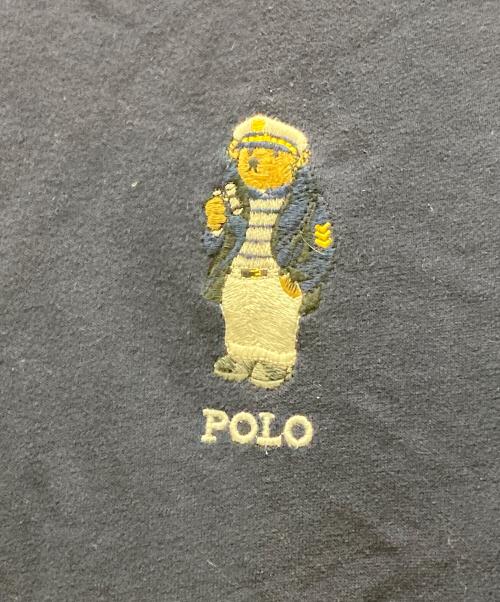 POLO RALPH LAUREN（ポロ・ラルフローレン）POLO RALPH LAUREN (ポロ・ラルフローレン) ワンポイント ポロベア刺繍スウェット ネイビー サイズ:Mの古着・服飾アイテム