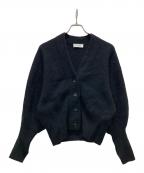 Adam et Ropeアダム エ ロペ）の古着「ファーニットカーディガン」｜ブラック
