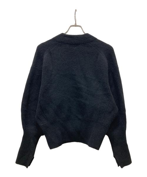 Adam et Rope（アダム エ ロペ）Adam et Rope (アダム エ ロペ) ファーニットカーディガン ブラック サイズ:Fの古着・服飾アイテム