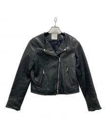 UNITED TOKYO（ユナイテッドトーキョー）の古着「ラムライダースジャケット」｜ブラック