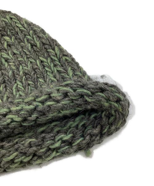 Indietro Association（インディエトロアソシエーション）indietro Association (インディエトロアソシエーション) Roll Knit Cap 黄緑の古着・服飾アイテム