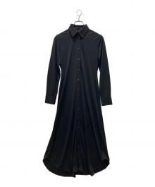 norma kamali（ノーマカマリ）の古着「シャツワンピース」｜ブラック