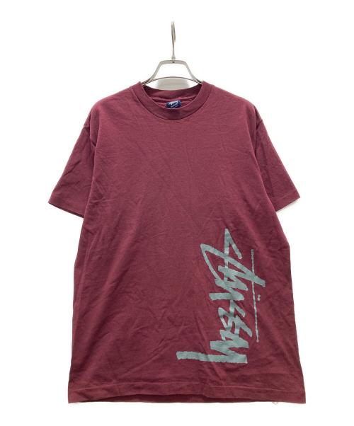 stussy（ステューシー）stussy (ステューシー) 90s Tシャツ ボルドー サイズ:Mの古着・服飾アイテム