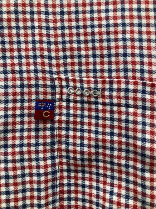 Coogi（クージー）COOGI (クージー) BIGシルエット 半袖チェックシャツ レッド サイズ:XXLの古着・服飾アイテム