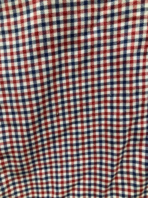 Coogi（クージー）COOGI (クージー) BIGシルエット 半袖チェックシャツ レッド サイズ:XXLの古着・服飾アイテム
