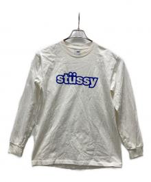 stussy（ステューシー）の古着「USA製ロゴプリントカットソー」｜ホワイト