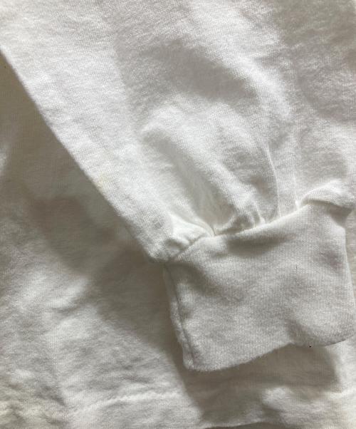 stussy（ステューシー）stussy (ステューシー) USA製ロゴプリントカットソー ホワイト サイズ:Mの古着・服飾アイテム