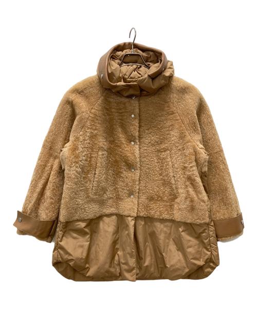 LIVEN（リヴェン）LIVEN (リヴェン) 切替ボアコート ブラウン サイズ:42の古着・服飾アイテム