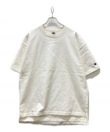 Champion（チャンピオン）の古着「半袖クルーネックスウェット」｜ホワイト