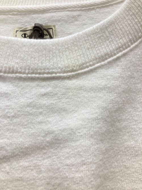 Champion（チャンピオン）Champion (チャンピオン) 半袖クルーネックスウェット ホワイト サイズ:Lの古着・服飾アイテム