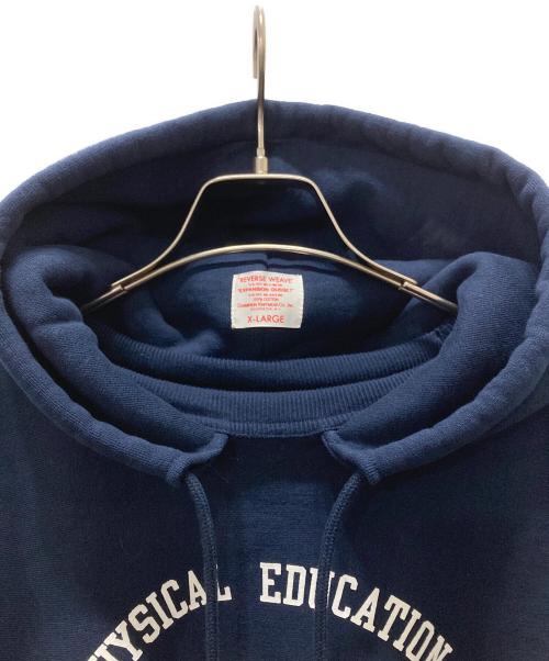Champion REVERSE WEAVE（チャンピオン リバース ウィーブ）Champion REVERSE WEAVE (チャンピオン リバース ウィーブ) プルオーバーアフターフーデッドスウェットシャツ ネイビー サイズ:XLの古着・服飾アイテム