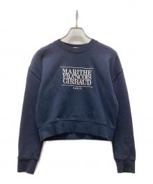 MARITHE+FRANCOIS GIRBAUD（マリテフランソワジルボー）の古着「クルーネックスウェット」｜ネイビー