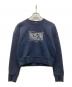 MARITHE+FRANCOIS GIRBAUD（マリテフランソワジルボー）の古着「クルーネックスウェット」｜ネイビー