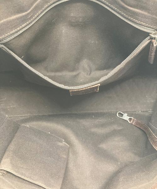 GUCCI（グッチ）GUCCI (グッチ) GGキャンバストートバッグ ブラウンの古着・服飾アイテム