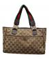 GUCCI (グッチ) GGキャンバストートバッグ ブラウン：20000円