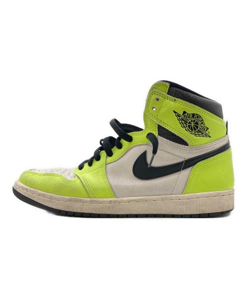 NIKE（ナイキ）NIKE (ナイキ) ハイカットスニーカー イエロー サイズ:27.5の古着・服飾アイテム