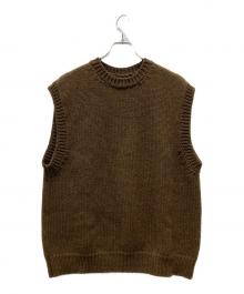 BATONER（バトナ―）の古着「ニットベスト」｜ブラウン