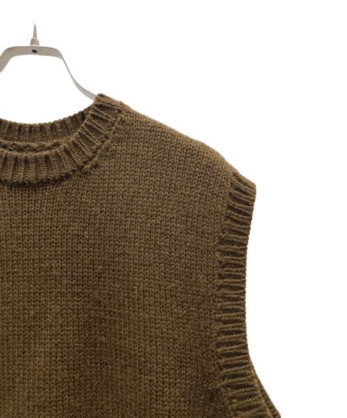 BATONER（バトナ―）BATONER (バトナ―) ニットベスト ブラウン サイズ:2の古着・服飾アイテム