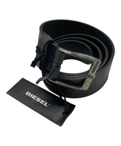 DIESEL（ディーゼル）DIESEL (ディーゼル) レザーベルト ブラック 未使用品の古着・服飾アイテム