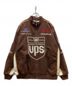 CHASE authenticsチェイスオーセンティック）の古着「古着 RPSレーシングジャケット」｜ブラウン