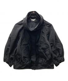 TO BE CHIC（トゥービーシック）の古着「５分袖ナイロンタフタブルゾン」｜ブラック