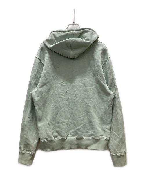 AMI Alexandre Mattiussi（アミアレクサンドルマテュッシ）AMI Alexandre Mattiussi (アミアレクサンドルマテュッシ) ハートAロゴ刺繍 プルオーバーパーカー ライトグリーン サイズ:不明の古着・服飾アイテム