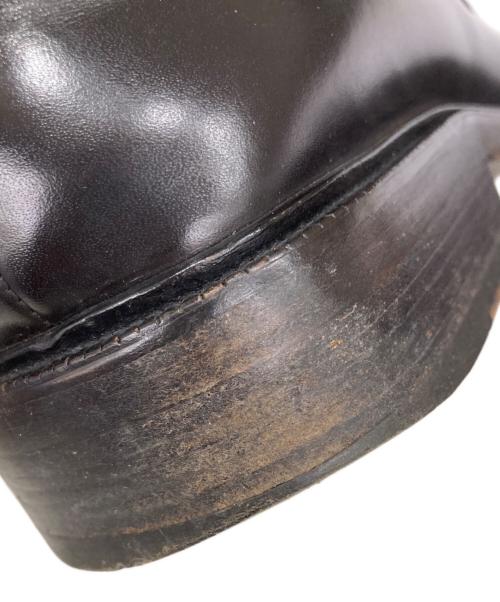 GUCCI（グッチ）GUCCI (グッチ) スクエアトゥコインローファー ブラウン サイズ:43Eの古着・服飾アイテム