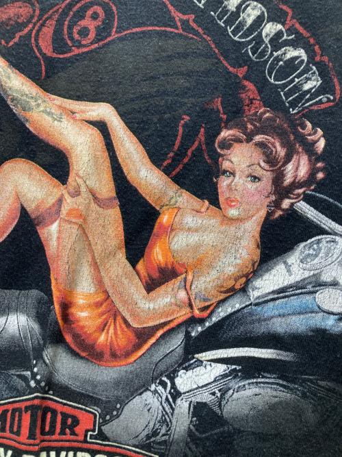 HARLEY-DAVIDSON（ハーレーダビッドソン）HARLEY-DAVIDSON (ハーレーダビッドソン) プリントTシャツ ブラック サイズ:XLの古着・服飾アイテム