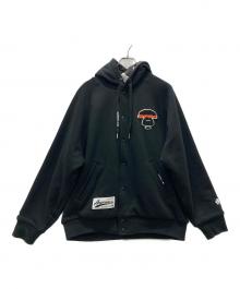 Aape BY A BATHING APE（エーエイプ バイ アベイシングエイプ）の古着「REVERSIBLE BUTTON HOODIE」｜ブラック