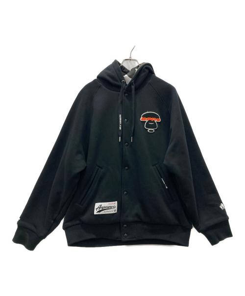 Aape BY A BATHING APE（エーエイプ バイ アベイシングエイプ）Aape BY A BATHING APE (エーエイプ バイ アベイシングエイプ) REVERSIBLE BUTTON HOODIE ブラック サイズ:XLの古着・服飾アイテム