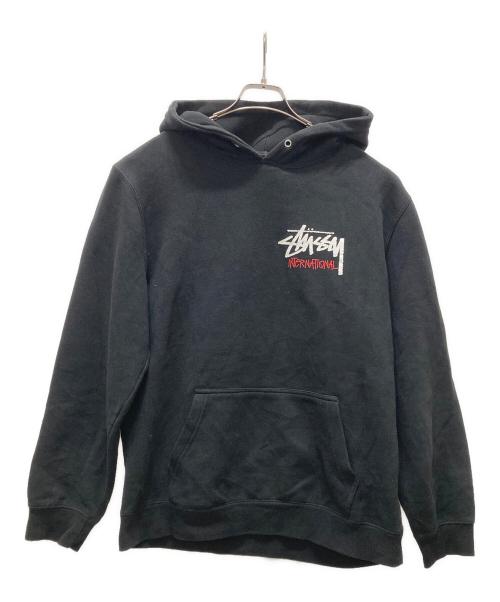stussy（ステューシー）stussy (ステューシー) Basic Stussy Hoodie ブラック サイズ:Lの古着・服飾アイテム