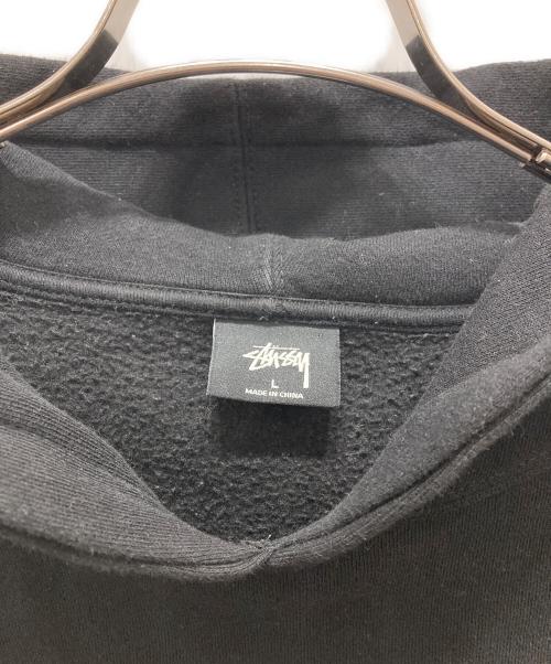 stussy（ステューシー）stussy (ステューシー) Basic Stussy Hoodie ブラック サイズ:Lの古着・服飾アイテム