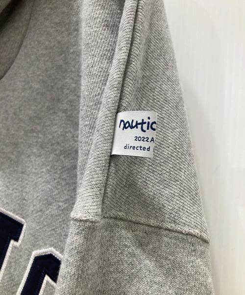 NAUTICA（ノーティカ）NAUTICA (ノーティカ) Arch Logo Sweat Hoodie グレー サイズ:XLの古着・服飾アイテム