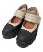 GANNIガニー）の古着「チャンキーヒールスリングバックパンプス」｜ベージュ