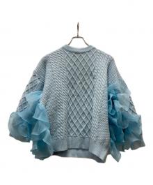 MICROWAVE（マイクロウェーブ）の古着「ニット」｜スカイブルー