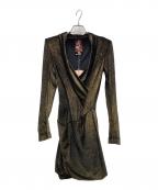 ANDREAS KRONTHALER FOR VIVIENNE WESTWOODアンドレアス・クロンターラー フォー ヴィヴィアン・ウエストウッド）の古着「ベロアドレスワンピース」｜ブラック