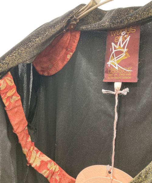 ANDREAS KRONTHALER FOR VIVIENNE WESTWOOD（アンドレアス・クロンターラー フォー ヴィヴィアン・ウエストウッド）ANDREAS KRONTHALER FOR VIVIENNE WESTWOOD (アンドレアス・クロンターラー フォー ヴィヴィアン・ウエストウッド) ベロアドレスワンピース ブラック サイズ:07の古着・服飾アイテム