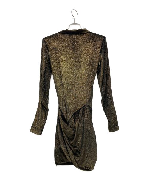 ANDREAS KRONTHALER FOR VIVIENNE WESTWOOD（アンドレアス・クロンターラー フォー ヴィヴィアン・ウエストウッド）ANDREAS KRONTHALER FOR VIVIENNE WESTWOOD (アンドレアス・クロンターラー フォー ヴィヴィアン・ウエストウッド) ベロアドレスワンピース ブラック サイズ:07の古着・服飾アイテム