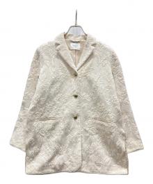 Ameri（アメリ）の古着「パイルジャガードジャケット/PAULETTE JACQUARD JACKET」｜ベージュ
