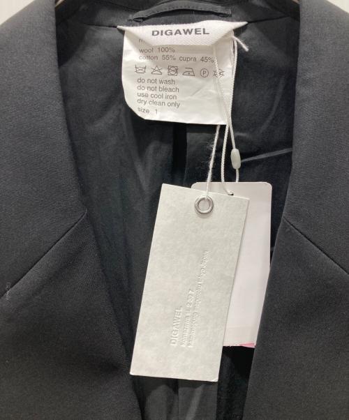 digawel（ディガウェル）digawel (ディガウェル) 24AW テーラードジャケット ブラック サイズ:1 未使用品の古着・服飾アイテム