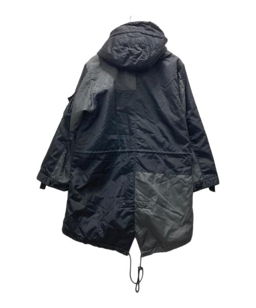 NEIGHBORHOOD（ネイバーフッド）NEIGHBORHOOD (ネイバーフッド) 00AW バイカラーモッズコート ブラック サイズ:1の古着・服飾アイテム